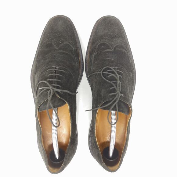 Heschung Cleome Brown Suede Wingtip Oxfords France 8.5 US 11 Lace-Up main image 10